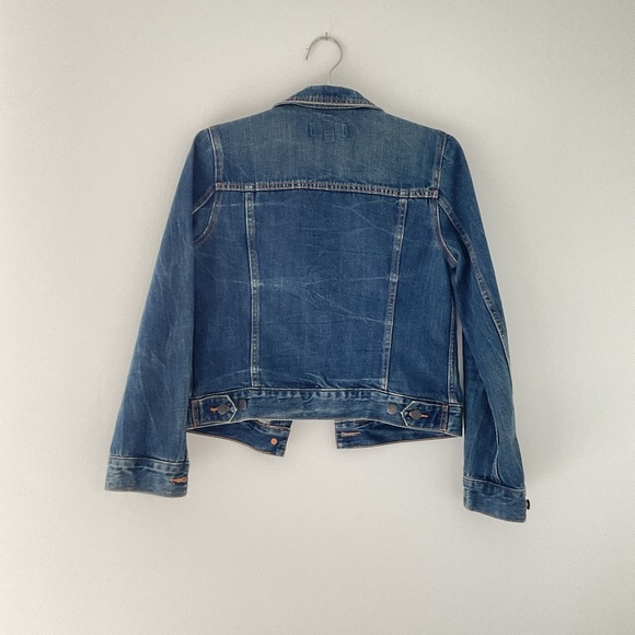 J.Crew Indigo Denim Trucker Jacket in a XS blue wash and 100% cotton material. - Picture 9 of 9
